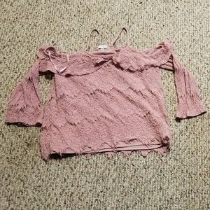 Love fire lace cold shoulder